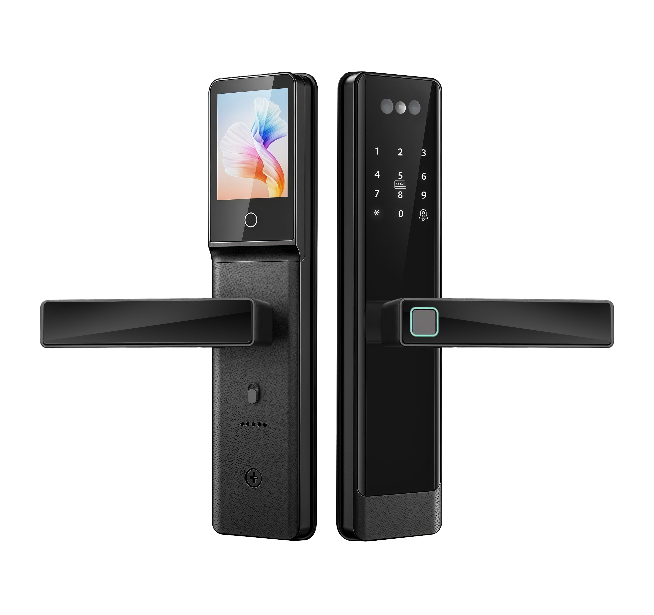 ShieldX WiFi Smart Door Lock with Face Recognition Unlock Camera & Display Tuya Smart Life (SI-A07)