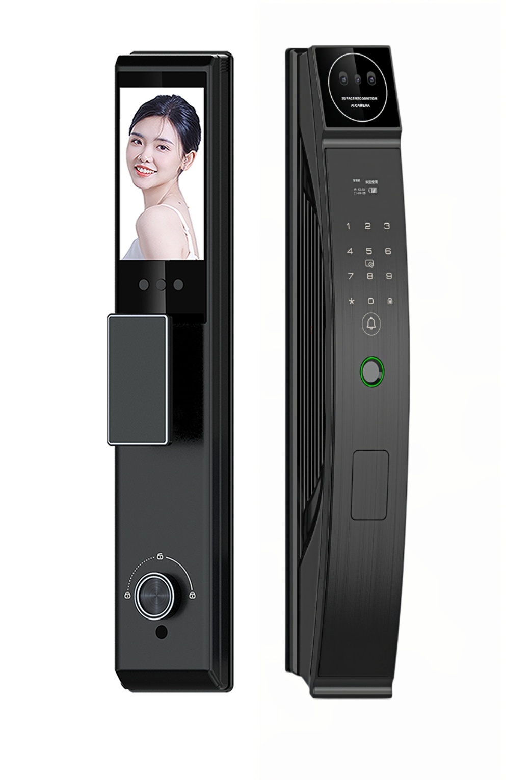 ShieldX WiFi Fingerprint Smart Automatic Door Lock – 8 Unlock Options SI-M09